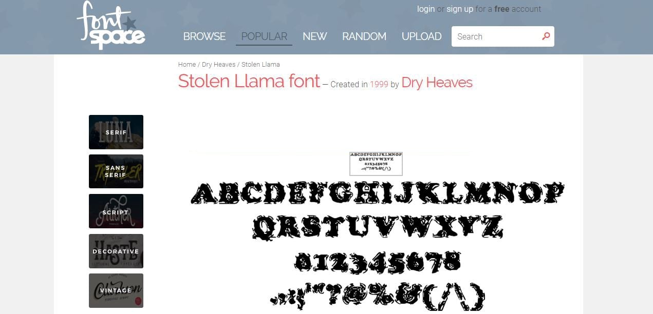 Font Space: fuentes gratis online descargables