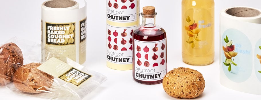 Etiquetas adhesivas para el sector alimentario Etiquetas para packaging alimentario