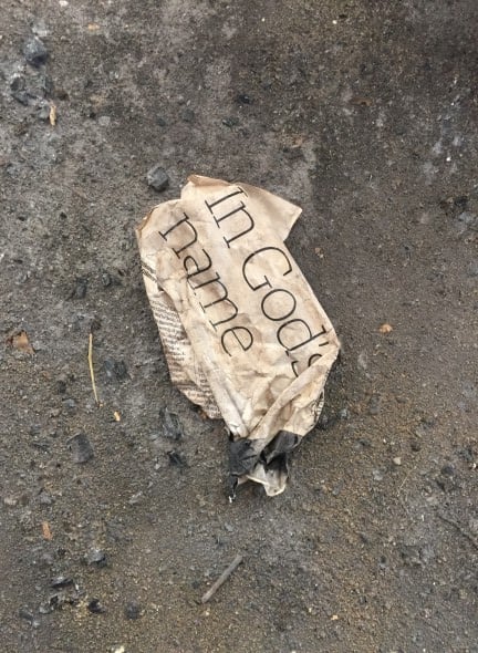 Part of the 'In God’s Name' artwork Gianluigi Colin 'In God’s Name'