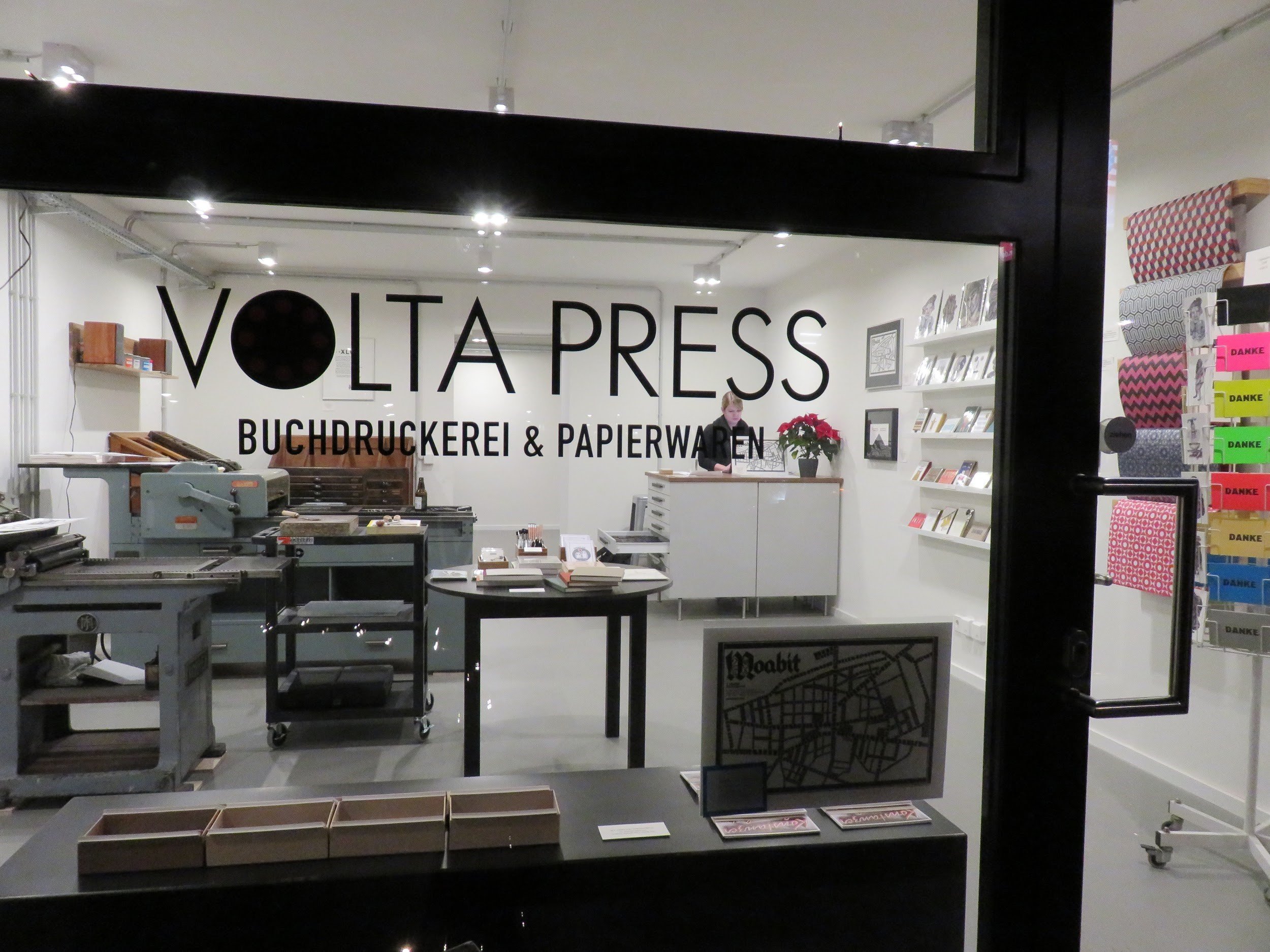 The print studio also functions as a shop and workshop space The print studio also functions as a shop and workshop space