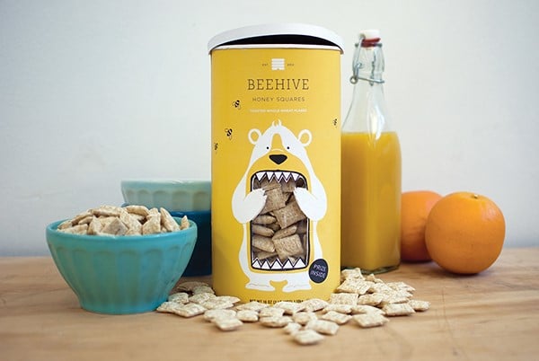 Beehive Honey Squares réalisé par Lucy Kuhn pour la National Cereal Corporation.