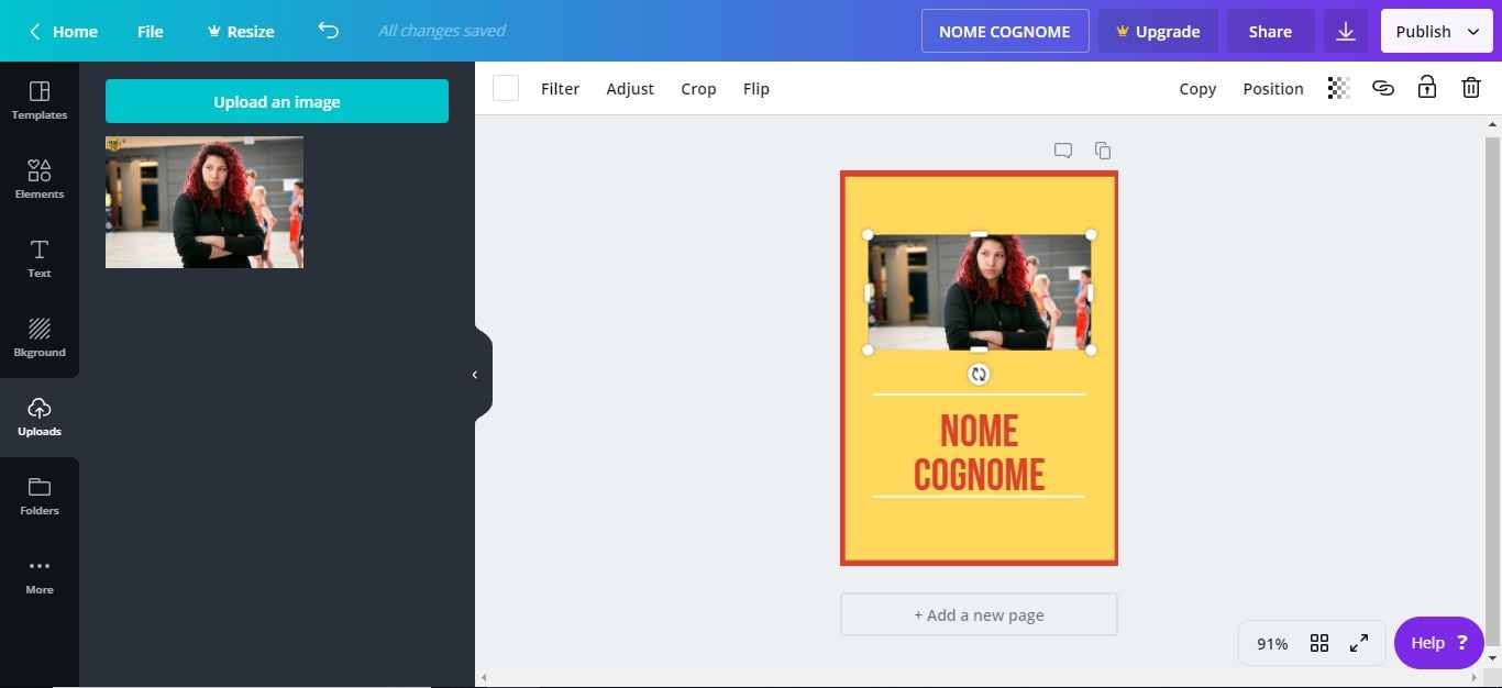 Canva, a program for making free election leaflets Canva, a program for making free election leaflets