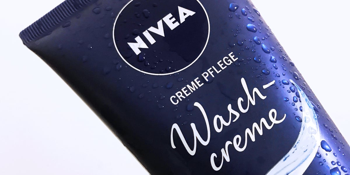 NIVEA Care Type in use on product packaging