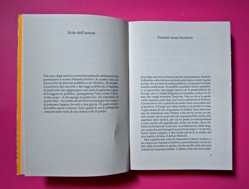 Esempio d'impostazione della pagina di un libro. Fonte https://www.flickr.com/photos/federiconovaro Exemplo de paginação de um livro. Fonte: https://www.flickr.com/photos/federiconovaro