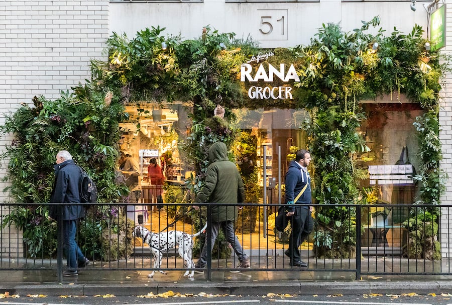 The pop-up shop opened by Giovanni Rana in London. Copyright: www.thestorefront.com