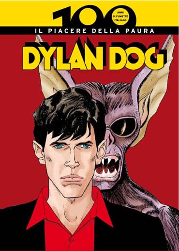 La copertina di Dylan Dog. Fumetto edito in Italia da Panini.