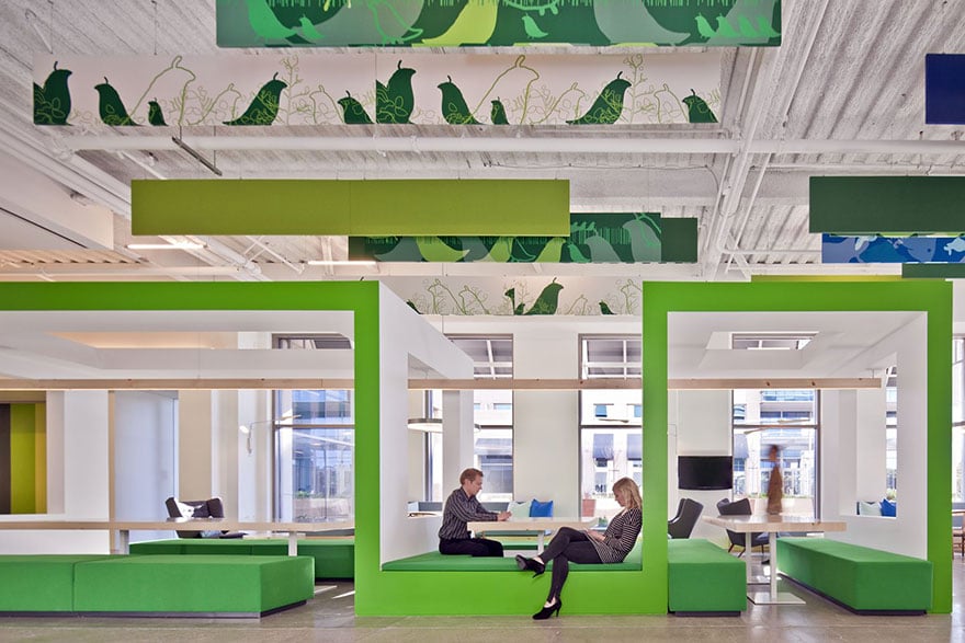 The interiors at Nokia. Image credits: customspaces.com The interiors at Nokia. Image credits: customspaces.com