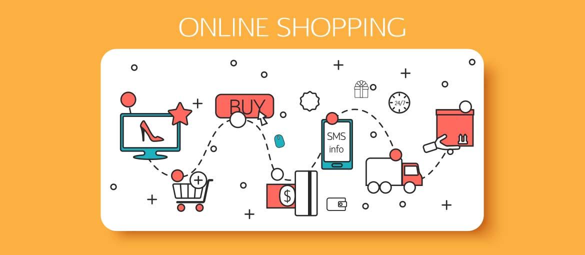 The online shopping process in an e-commerce shop goes through several stages