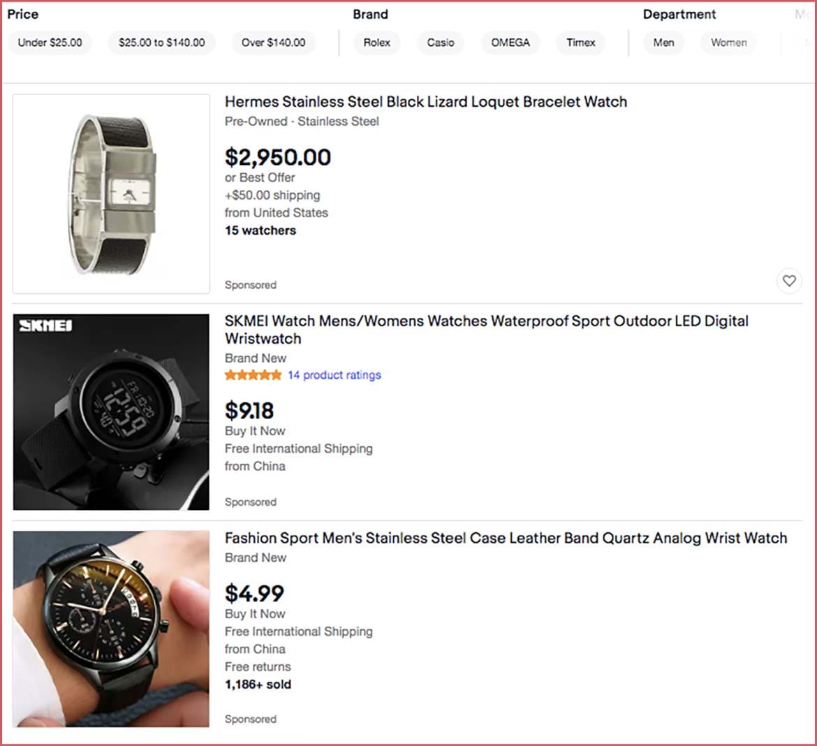 Image taken from E-bay, another popular e-commerce system for selling online. Credits to: Ebay.co.uk Image taken from E-bay, another popular e-commerce system for selling online. Credits to: Ebay.co.uk