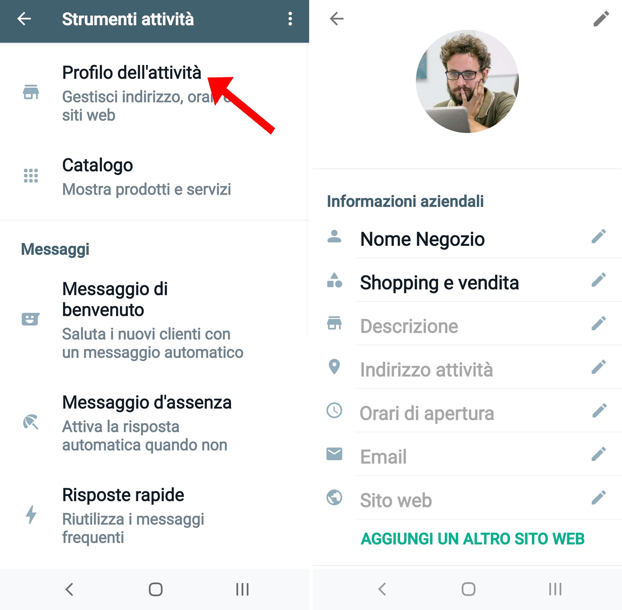 Whatsapp business: how to create a business profile