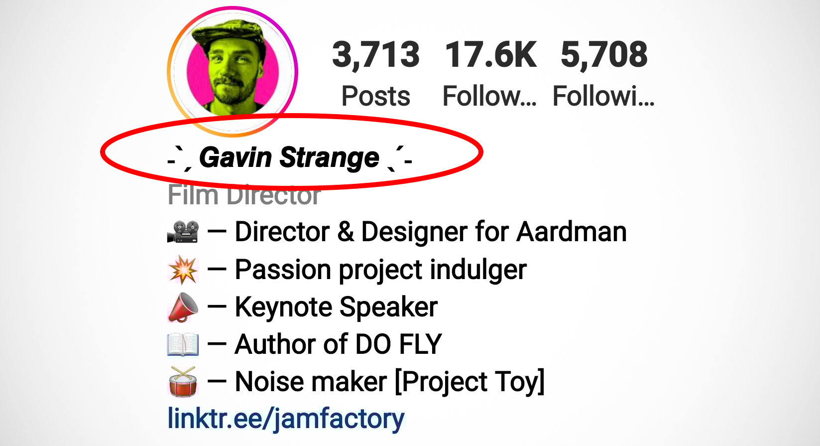 Biografia instagram di un designer creativo Instagram-biografi av en kreativ designer