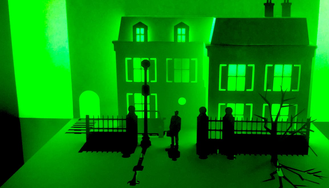 Immagine tratta dalla mostra "Horrorgami" di Paper Dandy