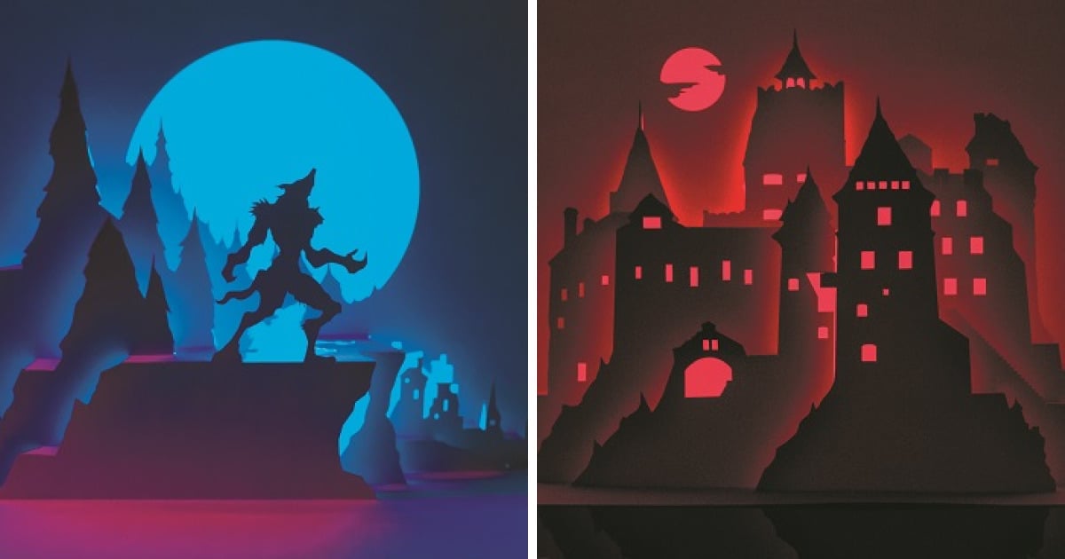 Paper Dandy y las casas de terror hechas con el arte del kirigami, para su exposición 'Horrorgami'