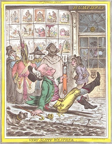 Una caricatura di James Gillray.