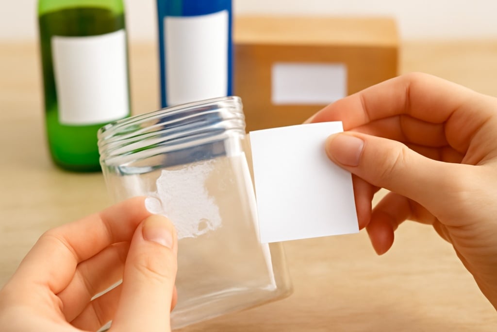 Guida Completa: Come Rimuovere Etichette e Colla da Vetro, Plastica, Legno e Metallo