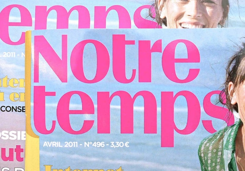 La storia singolare della rivista più venduta di Francia: Notre Temps, pensato per il pubblico più maturo