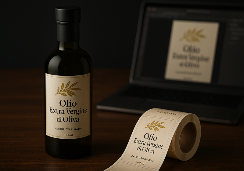 Etichette per olio personalizzate: guida completa dal design alla stampa
