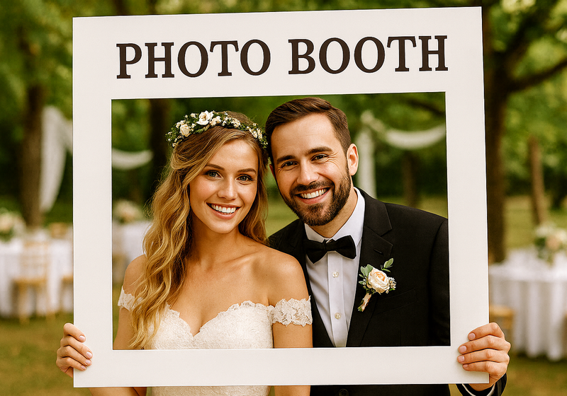 🪩 Photo Booth Matrimonio: guida completa per scegliere, personalizzare e ordinare la tua cornice selfie